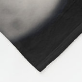 Zwart-wit Daisy Flower Fleece Deken (Hoek)