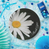 Zwart-wit Daisy Paper Bord met geel (Feest)
