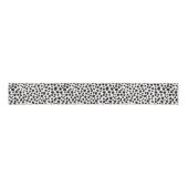 Zwart-wit Dalmatische hond Abstract patroon Grosgrain Lint (Voorkant)