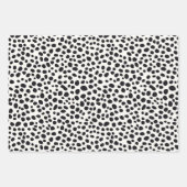 Zwart-wit Dalmatische hond Abstract patroon Inpakpapier Vel (Voorkant)