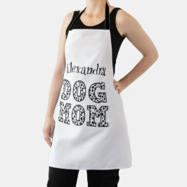 Zwart-wit Dalmatische Hond Mama Schort