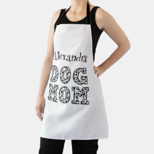 Zwart-wit Dalmatische Hond Mama Schort