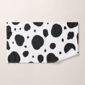 Zwart-wit Dalmatische Leuke stippen Monogram Bad Handdoek (Handdoek)