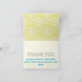 Zwart-wit Damask Bedankt Opmerking Kaarten (Binnen)