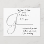 Zwart-wit Damask FAUX-lintdiamantopzet Uitnodiging Briefkaart (Achterkant)