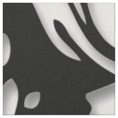 Zwart-wit Damask-patroon Stof (Close Up)