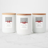  zwart wit Damask Red H Etiket (Flessen)