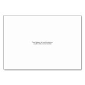 Zwart & Wit Damask Rozen Tafelnummer Kaarten (Achterkant)