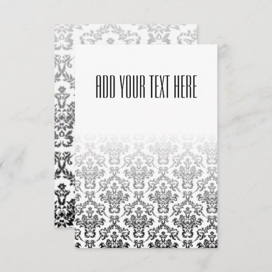 Zwart-wit DamasPatroon (Voorkant / Achterkant)