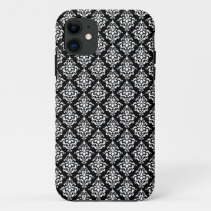 Zwart-wit Damaspatroon 1 Case-Mate iPhone Case