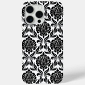 Zwart-wit DamasPatroon Case-Mate iPhone Case (Achterkant)