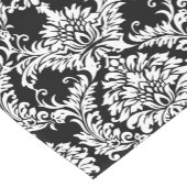 Zwart-wit DamasPatroon Korte Tafelloper (Hoek)