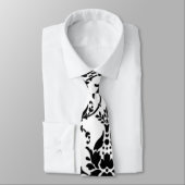 Zwart-wit DamasPatroon Stropdas (Gebonden)
