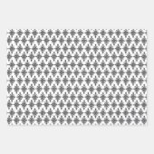 Zwart-wit damast bij elke gelegenheid inpakpapier vel (Voorkant 2)