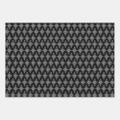 Zwart-wit damast bij elke gelegenheid inpakpapier vel (Voorkant)