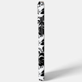 zwart-wit damast Case-Mate iPhone case (Achterkant / Links)