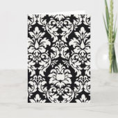 Zwart & Wit Damast Kaart (Voorkant)