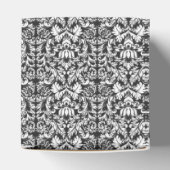 Zwart wit damast kant brokaat bedankdoosjes (Bovenkant)
