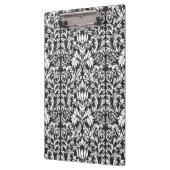 Zwart wit damast kant brokaat klembord (Links)