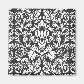Zwart wit damast kant brokaat magneet