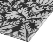 Zwart wit damast kant brokaat snijplank (Hoek)