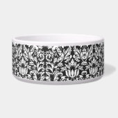 Zwart wit damast kant brokaat voerbakje (Links)