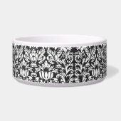 Zwart wit damast kant brokaat voerbakje (Rechts)