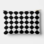 Zwart-wit dambord geruit vlag ontwerp etui (Achterkant)