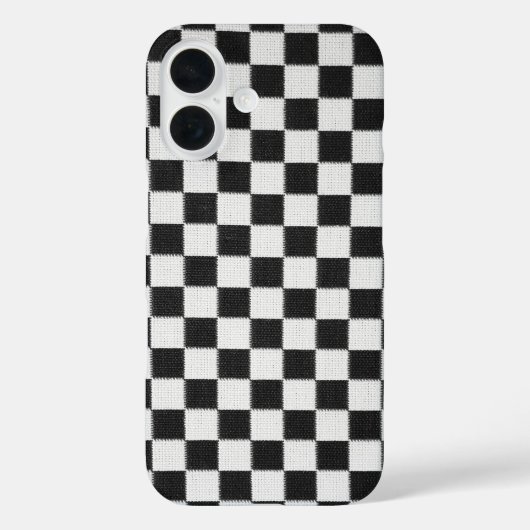 Zwart-wit dambordpatroon Case-Mate iPhone case (Achterkant)
