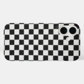 Zwart-wit dambordpatroon Case-Mate iPhone case (Achterkant (horizontaal))