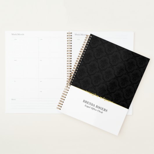 Zwart-wit damesgoud Accent Notitieboek (Display)