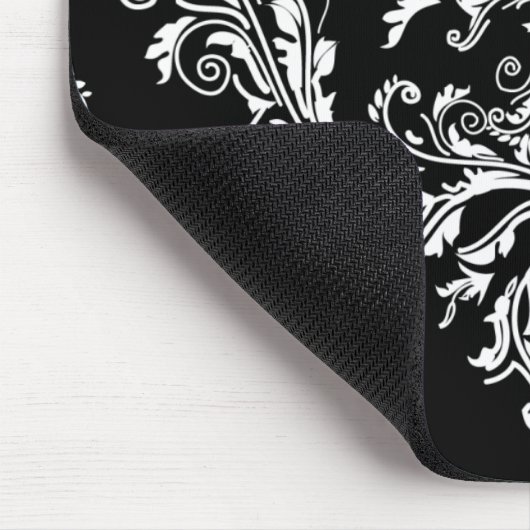 Zwart-wit  dampkussen muismat (Hoek)