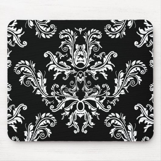 Zwart-wit  dampkussen muismat (Voorkant)
