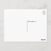 Zwart-wit dank je hart bruiloft briefkaart (Achterkant)