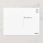 Zwart-wit Dank u Liefhebbers & Harten Briefkaart (Achterkant)