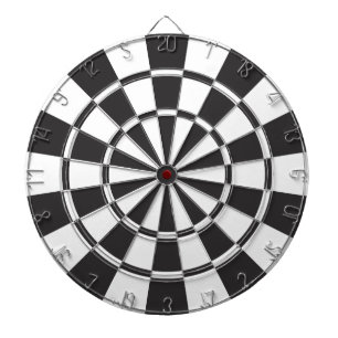 Zwart wit dartboard dartbord