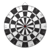 Zwart wit dartboard dartbord (Voorkant)