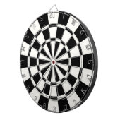 Zwart-wit Dartbord (Voorkant Rechts)