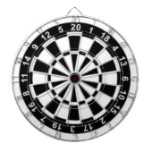 Zwart-wit Dartbord (Voorkant)