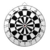 Zwart-wit Dartbord (Voorkant)