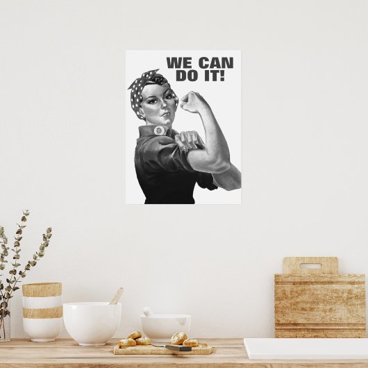 Zwart wit dat we kunnen doen Propaganda uit de Twe Poster (Keuken)