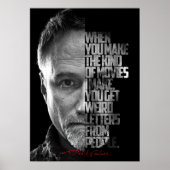 Zwart-wit David Fincher Quote Poster (Voorkant)