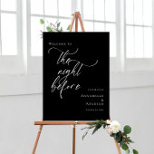 Zwart-wit De avond voor de repetitie welkom Poster