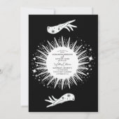 Zwart Wit De Liefhebbers Tarot Kaart Bruiloft (Achterkant)