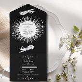 Zwart Wit De Liefhebbers Tarot Kaart Bruiloft