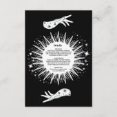 Zwart Wit De Liefhebbers Tarot Kaart Bruiloft (Voorkant)