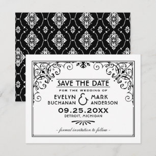  zwart-wit deco-huwelijk save the date