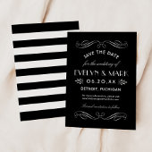 zwart-wit deco-huwelijk save the date