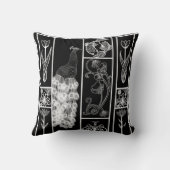 Zwart-wit deco, stijlvol, aanpasbaar kussen (Achterkant)