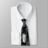 Zwart-wit deco, stijlvol, aanpasbaar stropdas (Gebonden)